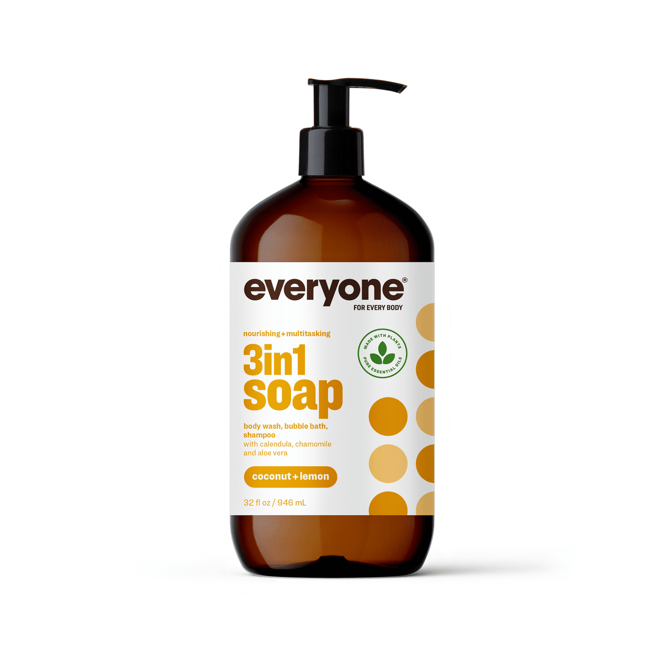 Eo Products Everyone 3-In-1 Soap, Coconut And Lemon - 32 Oz